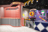 Parc de jeux intérieur pour enfants sur le thème de l'espace, complexe multi-niveaux en acier galvanisé, aire de jeux personnalisée pour astronautes, pour centre commercial et centre familial