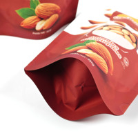Bolsa de Embalaje de Plástico con Cierre Autoportante y Cremallera, Impresa Personalizada, para Té, Frutos Secos y Galletas, Bolsa de Embalaje Sellada de Papel de Aluminio