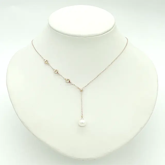 2022 love Pearl Sterling Silver Necklace