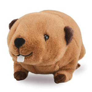 Peluche de castor realista personalizado, animal de peluche con grandes dientes delanteros, muñeco de castor animado, excelente regalo para fiestas de cumpleaños infantiles - Product Image 1