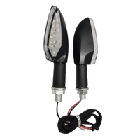 Usine directe universelle 18 LED moto clignotants indicateurs lampe en plastique conduite lumière avec effet fluide