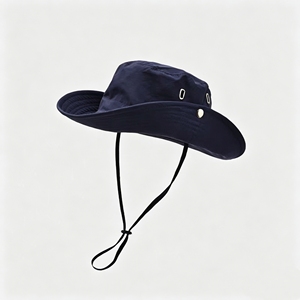 <b>Western</b> Cowboy Bucket <b>Hat</b> UPF50+ UV Protection Wide Brim Sun <b>Hat</b> with Wind Lanyard for Outdoor Travel - Product Image 3