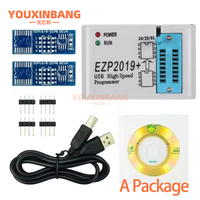 Programador USB SPI de Alta Velocidad EZP2019, Versión Más Reciente, Compatible con EEPROM 24 25 93, Flash 25, Chip BIOS, Juego Completo con Adaptador y Zócalo