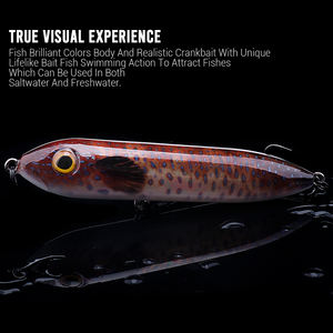 Premium 75mm 95mm 125mm 3 tamaños flotante Minnow lápiz señuelo ofertas al por mayor para pesca en el agua superior - Product Image 5