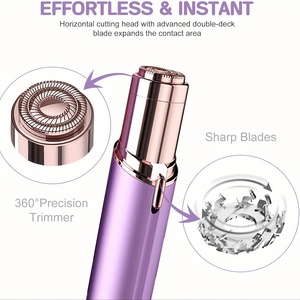Mini Depiladora Femenina con Diseño de Lápiz Labial, Recortadora de Vello Corporal, Depiladora Eléctrica Segura para el Rostro, Depilación sin Dolor - Product Image 5