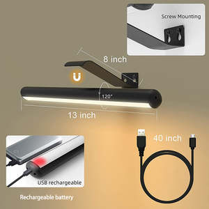 Lámpara de pared inalámbrica de retrato con luz de cuadro de pintura LED con baterí<span class=keywords><strong>a</strong></span> recargable, pantalla de arte <span class=keywords><strong>para</strong></span> sala de estar hecha de Metal - Product Image 6