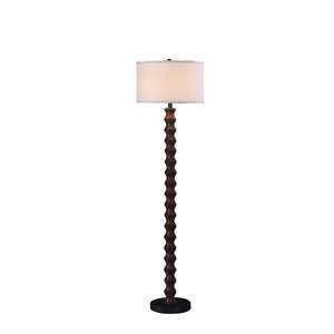 Db 61 Modern Wood <b>Floor</b> <b>Lamp</b> <b>Large</b> Drum <b>Shade</b> Led Light Soft Warm White E26 Base Indoor Lighting - Product Image 3