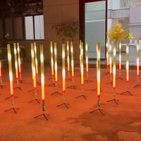 Décoration de fête de Bar de nuit, scène extérieure RGBWA contrôle par application sans fil DMX 28W LED lumière de Tube de Pixel debout