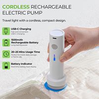 Sacs de rangement sous vide Space Saver avec pompe manuelle - Compression de 85 % pour la literie et les couvertures