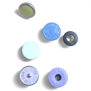 Commercio all'ingrosso 17mm metallo Logo personalizzato denim no sew bottone istantaneo sostituzione perno regolabile jeans dalla vestibilità perfetta bottoni istantanei