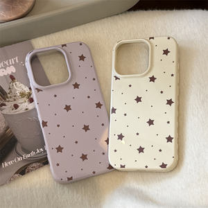 Funda de teléfono de TPU con estampado de estrellas rosas Kawaii estilo Ins para <span class=keywords><strong>iPhone</strong></span> 17 16 15 14 <span class=keywords><strong>13</strong></span> 12 Pro Max para mujeres niñas fundas de teléfono bonitas Kawaii - Product Image 2