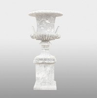Kit de propagation de plantes en marbre naturel beige, sculpté à la main, durable, de haute qualité, 1 pièce, pour décoration de jardin traditionnelle