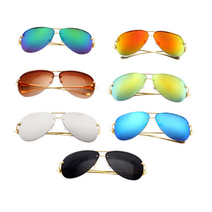 Maidis Aviator Sunglasses Gold <b>Frame</b> <b>Black</b> Lens UV400 Protection Unisex Style - Product Image 3