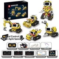 Bloques de Construcción con Control Remoto, Modelo de Robot, Forma Variable, Juguete de Construcción Mecha, Material ABS, Serie T, K, Edades 8+