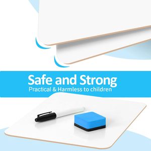 Whiteboard-Sets zum Trocken Abwischen – Doppelseitige Kleine Mini-Whiteboards für Kinder, Schule, Büro und Zuhause - Product Image 3