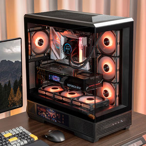 Caja de PC Xingcan <span class=keywords><strong>Dalan</strong></span> Micro ATX de Acero Negro, Torre Media, con Panel Lateral de Vidrio y Puertos Frontales de Audio para Computadoras de Escritorio para Juegos - Product Image 6