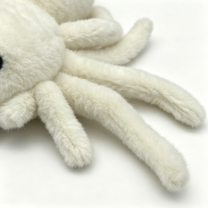 Peluche Ragno Bianco e Nero, Bambola Ragno di Peluche per Halloween, Decorazione Scherzo, Regalo per Macchina Artiglio - Product Image 5
