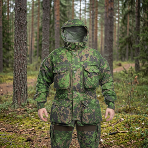 Vestes de chasse à capuche pour hommes à manches longues, légères, respirantes, coupe-vent et imperméables, à imprimé camouflage - Product Image 3