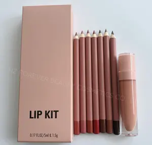 Trending Lipgloss Collectie Mix Kleuren Kiss Proof Tan Lip Kit Met Private Label