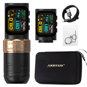 Máquina de Tatuaje Inalámbrica Profesional <span class=keywords><strong>Ambition</strong></span> <span class=keywords><strong>Ninja</strong></span> Max 280P con Motor sin Escobillas, Carrera de 4.5mm/3.5mm, Accionamiento Directo para Arte Corporal - Product Image 1