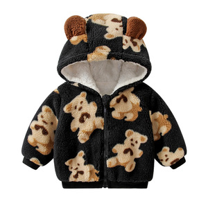 Nuovo inverno lana orso di agnello per bambini e bambine manica lunga giacca calda cappotto stile Casual con cerniera in <span class=keywords><strong>pile</strong></span> polare per bambini - Product Image 6
