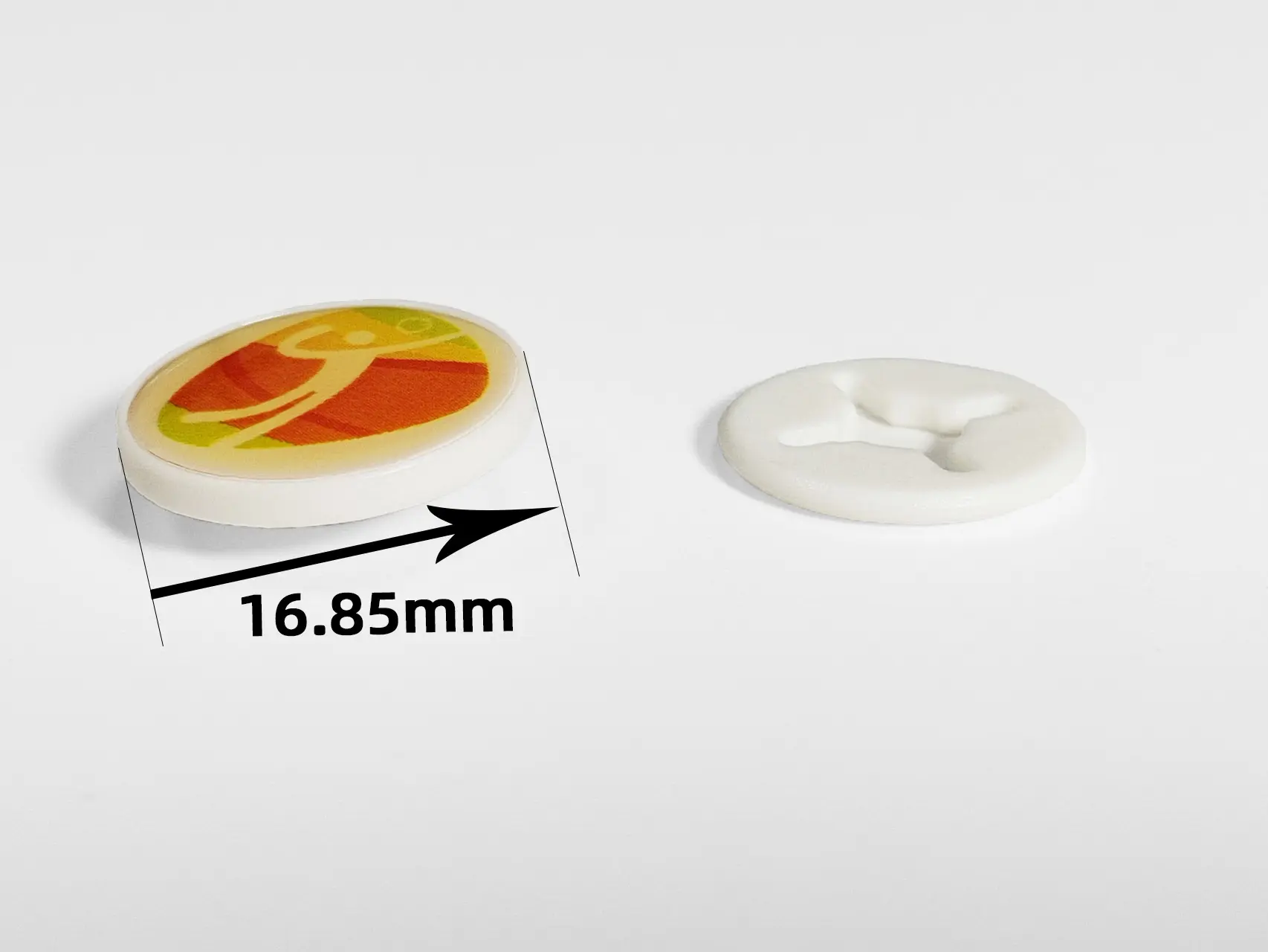 사용자 정의 로고 및 색상 17mm 도매 마라톤 달리기 숫자 턱받이 클립 패스너 플라스틱 레이스 턱받이 버클