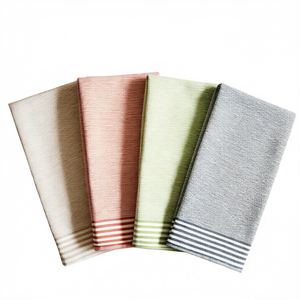 Serviettes de cuisine en coton directement de l'usine, sans peluches, absorbantes, pour la vaisselle domestique, vente en gros, fabricant - Product Image 1