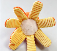 Jouet interactif pour chien en peluche douce en forme de pieuvre, avec fonction vocale et couineur, pour mâcher et mordre
