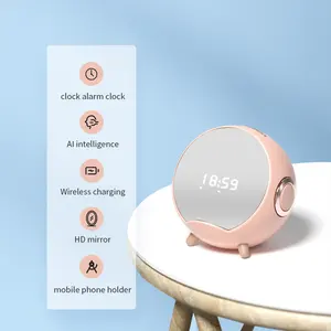 Bluetooth Speaker Wireless Charging Phone Planet AI Smart AI Voice Interaction Alarm Clock Mobile Holder Creative Gifts