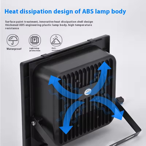 Faretto <span class=keywords><strong>Solare</strong></span> Diviso 200W/400W 6000K Luce Diurna 120° Angolo Fascio Nuova Lampada da Parete Esterno Giardino Cortile <span class=keywords><strong>Corpo</strong></span> in ABS Grado di <span class=keywords><strong>Protezione</strong></span> IP66 - Product Image 5