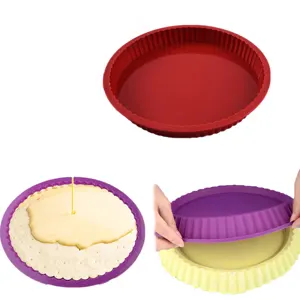 Free Sample 10inch Silicone Cake Tools Silicone Baking Pans Non-Stick Silicone Baking Mold