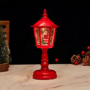 <b>LED</b> Battery Powered Water-Filled Hexagonal Table Lamp Christmas Ornaments Small Night Lamp Creative Design Christmas Gifts - Product Image 3