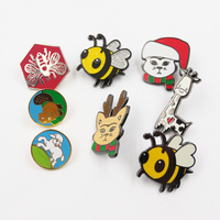 Support de Badges Émaillés Anime en Métal Personnalisé, Vente en Gros Fabricant, avec Technique de Coulage, Taille Personnalisable, Épinglette Émaillée Personnalisée