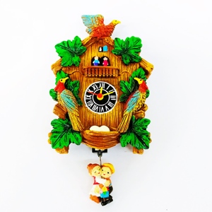 High Quality Nordic Style Resin Hand Painted Cuckoo <strong>Clock</strong> <strong>for</strong> Home Resin Fridge <strong>Clock</strong> <strong>Wall</strong> Customized 3d Animal Cuckoo <strong>Clock</strong> - Product Image 1