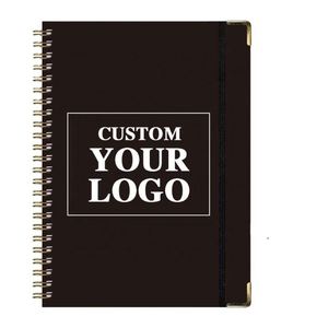 XDH646 Customizable Logo Spiral Notebook Printing A5 <b>Diary</b> Notebook Promotion Gift <b>Custom</b> Leather Cover Journal Coil Notebook - Product Image 1