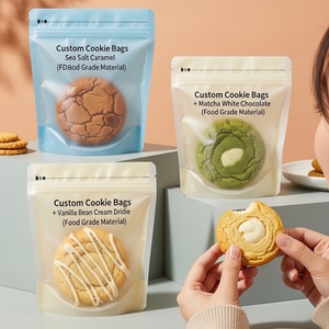 Custom Printed Resealable Mylar Cookie <b>Pouch</b> Moisture Proof Food Grade Material ISO Certified Factory Wholesale FDA Approved - Product Image 2