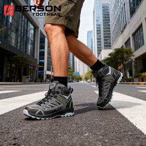 <span class=keywords><strong>Scarpe</strong></span> da Trekking Unisex Leggere per Tutte le Stagioni, Impermeabili, in Pelle Scamosciata e Mesh, con Lacci Classici - Product Image 2