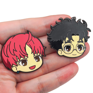 6 nouveaux badges métalliques de haute qualité au design anime Dandada <span class=keywords><strong>Momo</strong></span> Ayase et Ken Takakura pour la décoration de sacs et de vêtements - Product Image 2