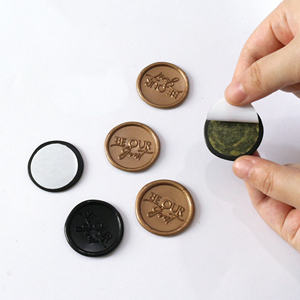 Sceaux autocollants « Be Our Guest » avec logo, 40 couleurs au choix, pour sceau de cire, fabriqués en pigment de paraffine à base de terpentine - Product Image 6