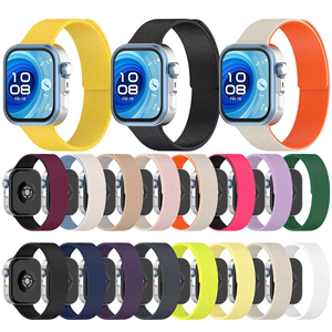 Bracelet de montre magnétique en silicone Litchi pour <span class=keywords><strong>Huawei</strong></span> Watch Fit3/<span class=keywords><strong>4</strong></span>/<span class=keywords><strong>Pro</strong></span> avec sangle réglable et durable, bracelet de montre à breloques - Product Image 1