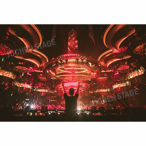 Juchen thiết kế nội thất câu lạc bộ đêm sân khấu thiết bị cơ khí di chuyển ROTARY vòng tròn Lift Giàn - Product Image 3