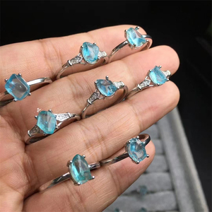 Nhẫn đá quý thiên nhiên bạc nguyên chất bán buôn: <span class=keywords><strong>Garnet</strong></span>, Aquamarine, Peridot, Tanzanite làm quà tặng - Product Image 5