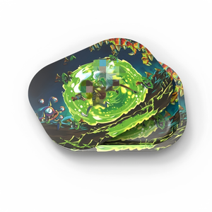 Vente en gros plateau roulant en métal imprimé personnalisé avec couvercle plateau <span class=keywords><strong>de</strong></span> service 18x14cm <span class=keywords><strong>tabac</strong></span> herbe fumée - Product Image 2