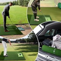 Tapis de golf intérieur/extérieur en T pour la conduite de balançoires Simulateur d'entraînement en gazon artificiel Tapis de frappe de golf pour la pratique