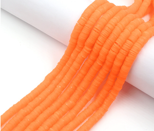 Cuentas de <span class=keywords><strong>arcilla</strong></span> suave de colores fluorescentes, cuentas de <span class=keywords><strong>arcilla</strong></span> polimérica de 6mm de alta calidad para fabricación de joyas, venta al por mayor - Product Image 4
