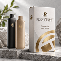 Boîte en carton rigide personnalisée avec logo, emballage de luxe pour produits cosmétiques, accessoires, bouteilles longues et fines