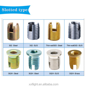 Inserts filetés autoforeurs en acier inoxydable M2 M3 M4 M5 M6 M8 à fente - Product Image 6