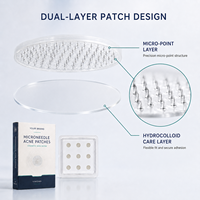 Patch anti-acné hydrocolloïde à micro-aiguilles dissolvant l'acide salicylique OEM, formule personnalisée, pour l'acné en phase précoce