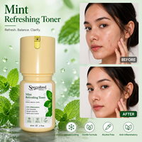 Tonique Menthe Poivrée Bio Naturel en Gros à la Vitamine C pour Apaiser, Rafraîchir et Hydrater la Peau du Visage