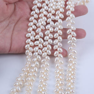 Material de Perlas Sueltas en Forma de Espiga de Trigo de Agua Dulce Natural de 5-6 mm para Hacer Collares Hechos a Mano - Product Image 3
